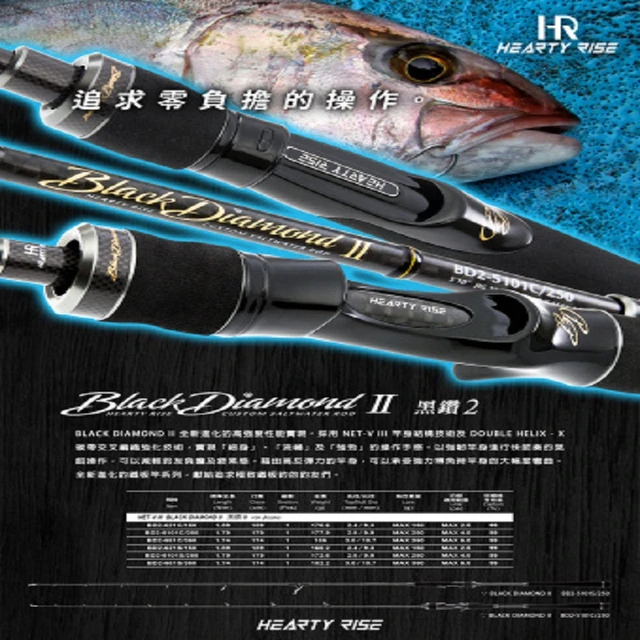 HEARTY RISE Black Diamond2 Light Jigging fishing Rod surf cheap