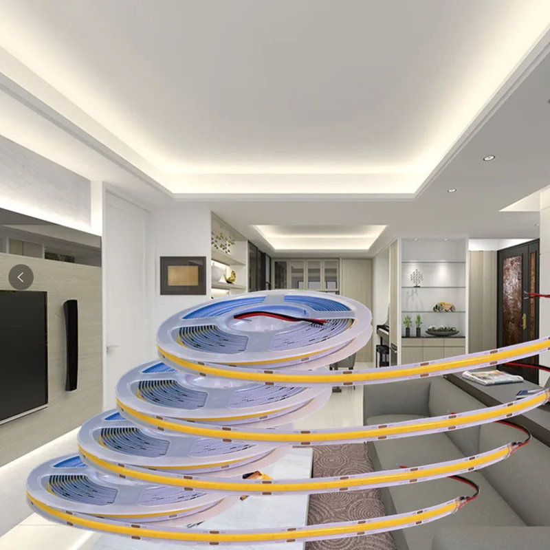 10M COB LED   Ʈ  8mm 312 LED/m е DC 12V 24V   Ʈ,    ڿ  