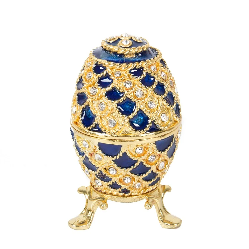 Qifu Nuovo Arriva Rosso Faberge Egg Gingillo Scatole Per Complementi Arredo Casa