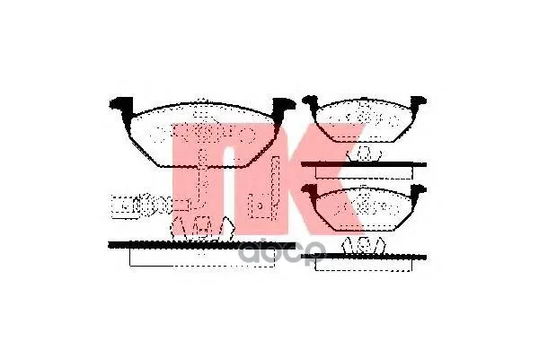 Brake disc pads Audi seat Skoda VW NK art. 224745 | Автомобили и мотоциклы