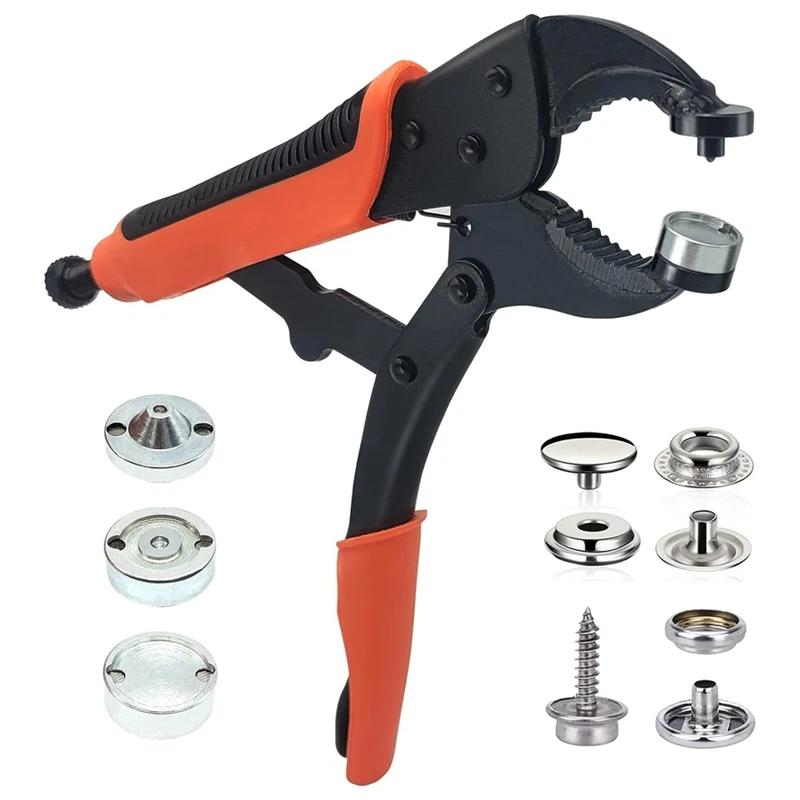 

Snap Fastener Tool Adjustable Vise Snap Installation Tool For Boat Covers, Replacement Parts Metal Snaps, Repair Canvas