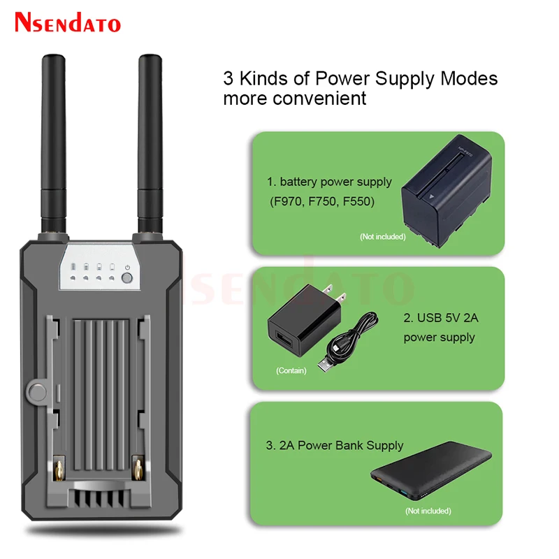 Wireless HDMI-Compatible Extender 200M HDMI Video Transmitter Receiver Go Through Wall for PS4 TV Box DSLR Camera PC Projector