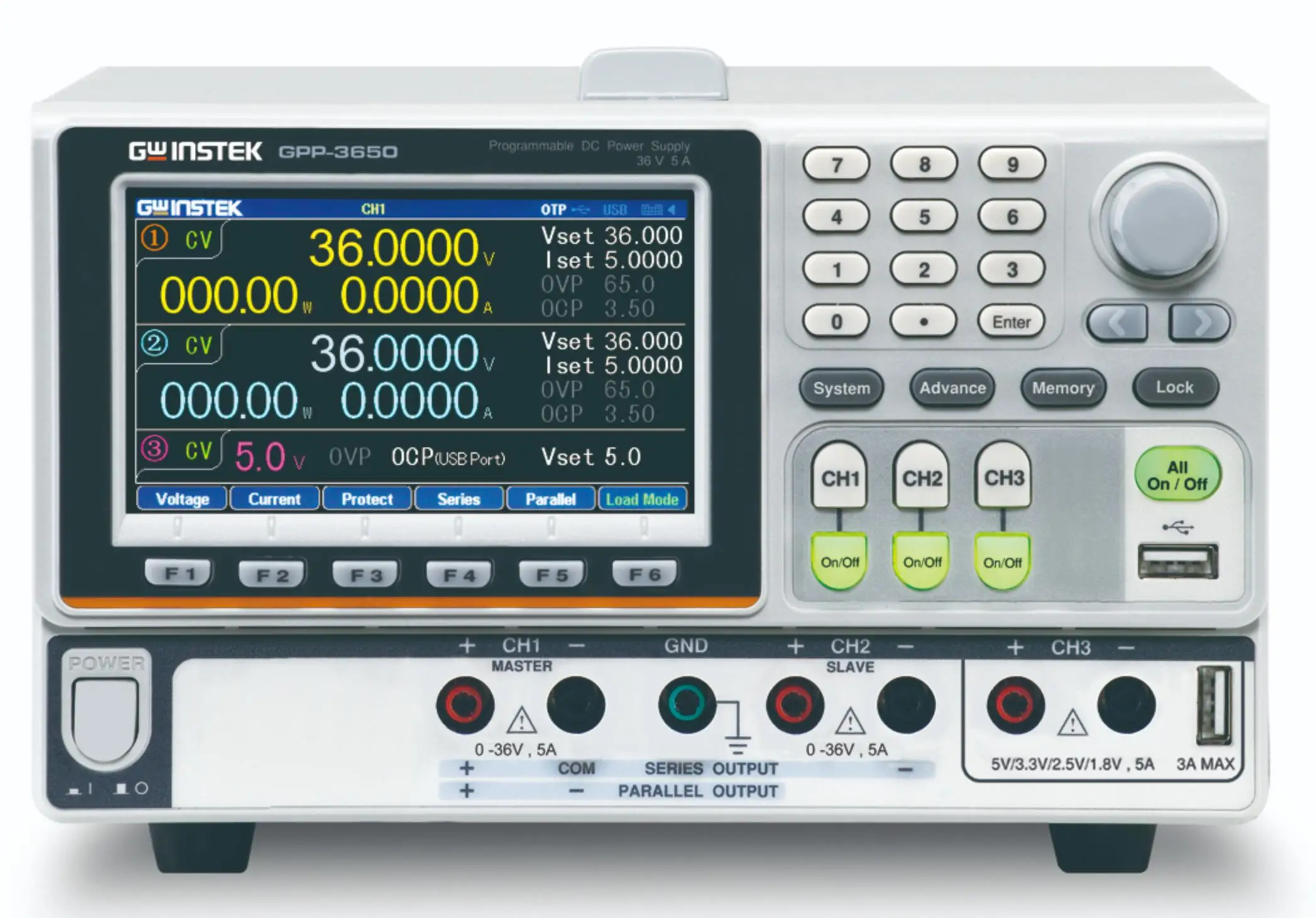 GPP-6030 Triple-Channel Programmable DC Power Supply