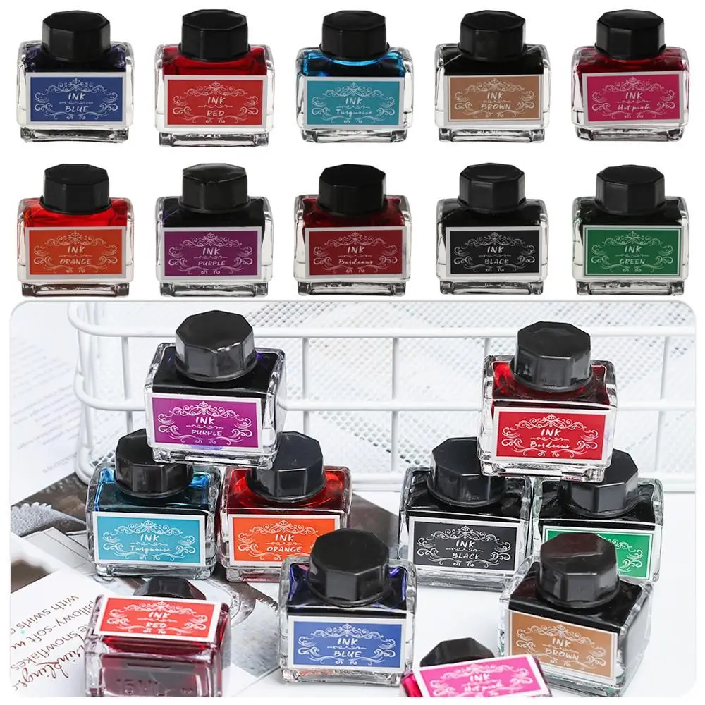 Premium Carbon-Free Fountain Pen Ink - 15ml Bottle