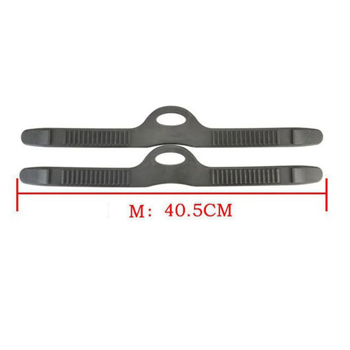 BAAU 2 Pair Quick Release Universal Adjustable Swimming Fins Strap Rubber Fin Flippers Strap Swimming Scuba Diving Fins,M
