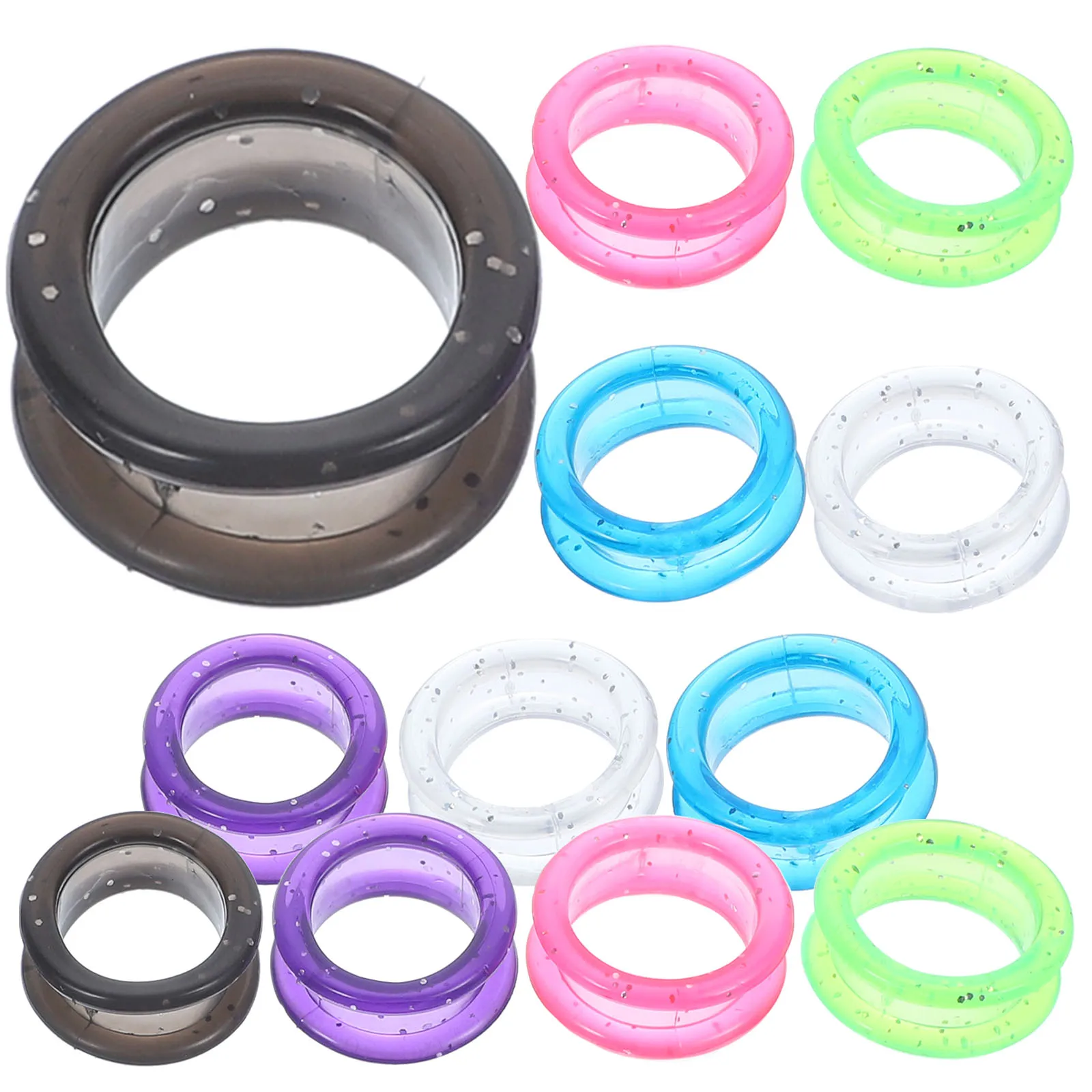 

12PCS Hairdressing Scissor Silicone Finger protect Ring Pet Grooming Scissor Rings Colored Finger Ring multiuse hair salon tools