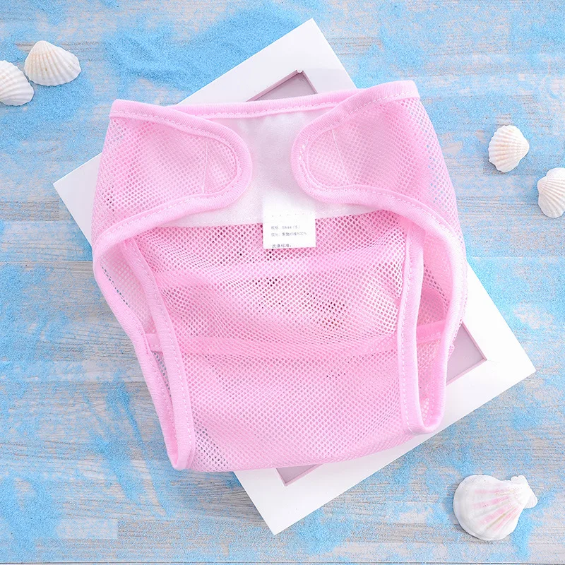 

Baby Nappies Reusable Washable Cloth Mesh Diaper Breathable Nappy Cover Waterproof Newborn Baby Traning Panties Diapers Pocket