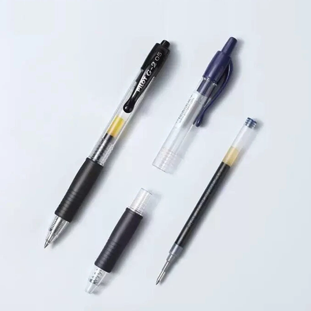 6개 일본 파일럿 오리지널 젤 펜 리필 드. 그립 BLS-G2 0.5/0.7mm 검정색 빨간색 파란색 잉크 B2P/G2 학교 사무용품용
