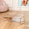 Transparent Double Cat Bowl with Vertical Design for Easy Feeding and Hydration - Ideal Pet Supplies for Cats 3
