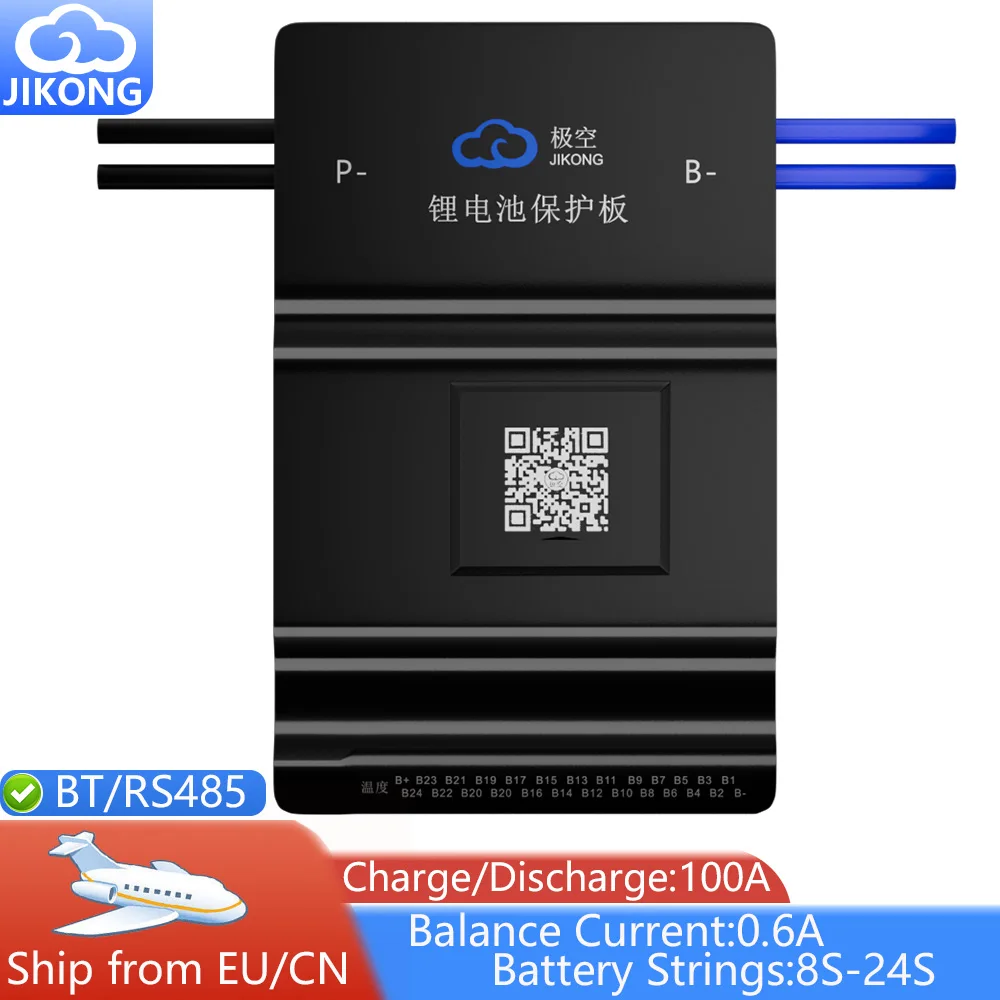 

JIKONG Smart BT BMS BD6A24S10P активный баланс тока 0.6A Liion LiFepo4 LTO BMS 4S 8S 16S 24S непрерывный выходной ток 100A