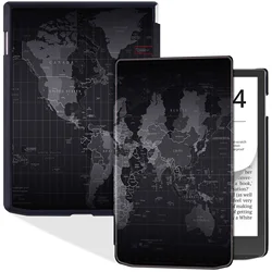 Slim Case for All-New PocketBook InkPad Color 2/Pocketbook InkPad 4 - Lightweight PU Leather Folio Cover with Auto Sleep/Wake