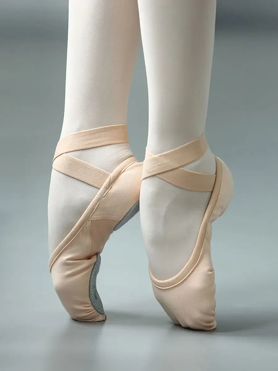 New Girl Women's Professional Full Elastic Cloth Multiple Wearing Way Exercise Dancing Shoe Adult Cat Claw Ballet Dance Shoes 3