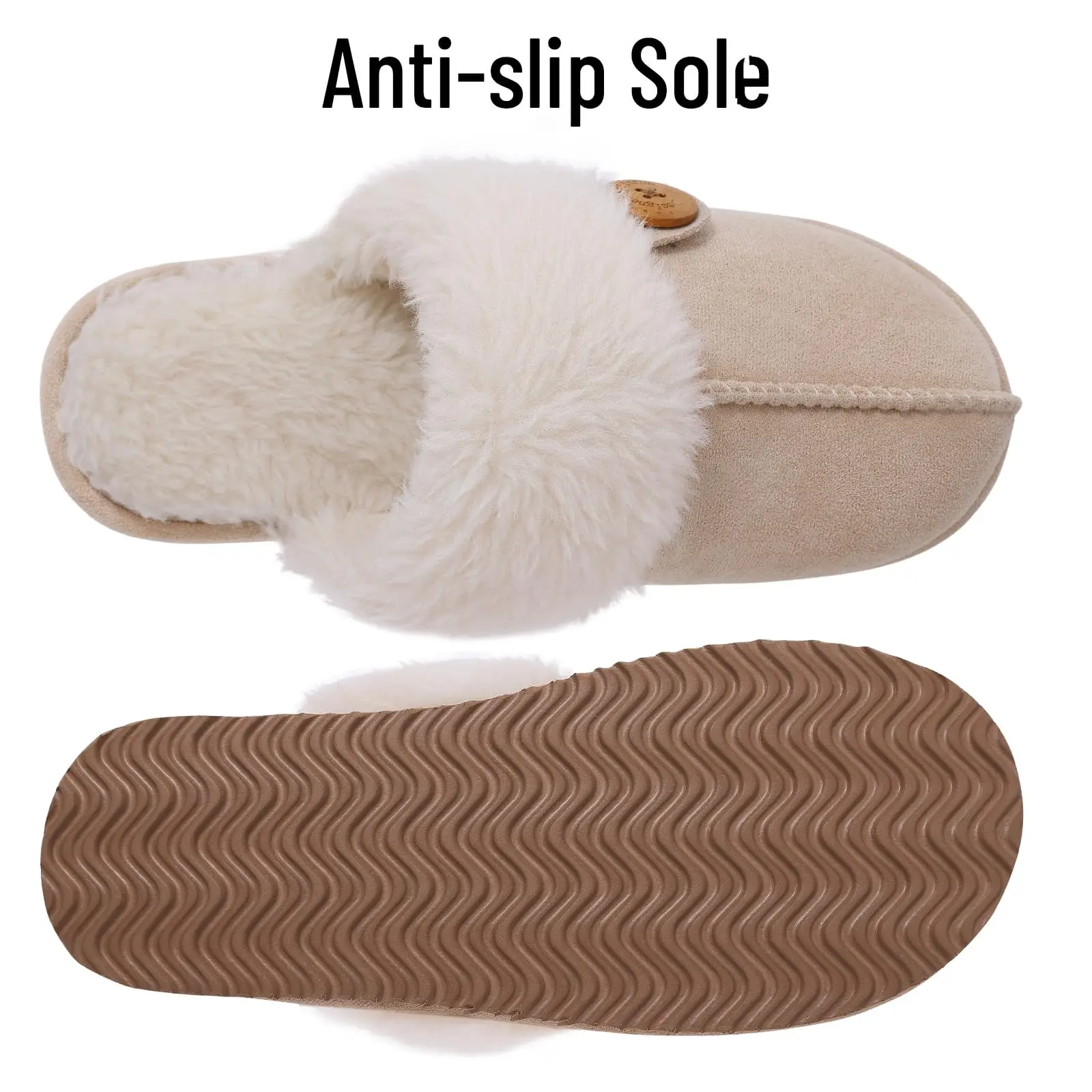 Women Slippers Warm Slippers Shevalues Fuzzy House Slippers for Women Winter