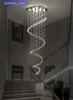 Modern Led Chandeliers Light Fixture For Staircase Stair Lights Luxury Hotel Villa Vanity Bedroom Hanging Lamp 3
