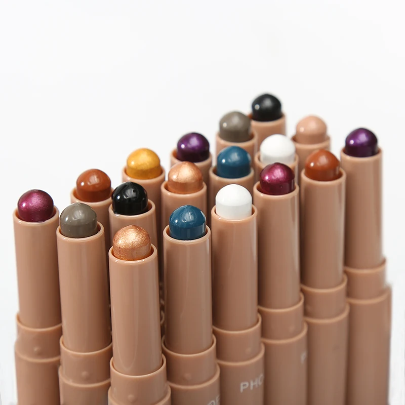 Phoera 10 Colori Ombretto Stick Lip Crayon Long Lasting Cremoso Shadow Pen Shimmer Matte Eyes Makeup Cosmetics For Felmale Girl