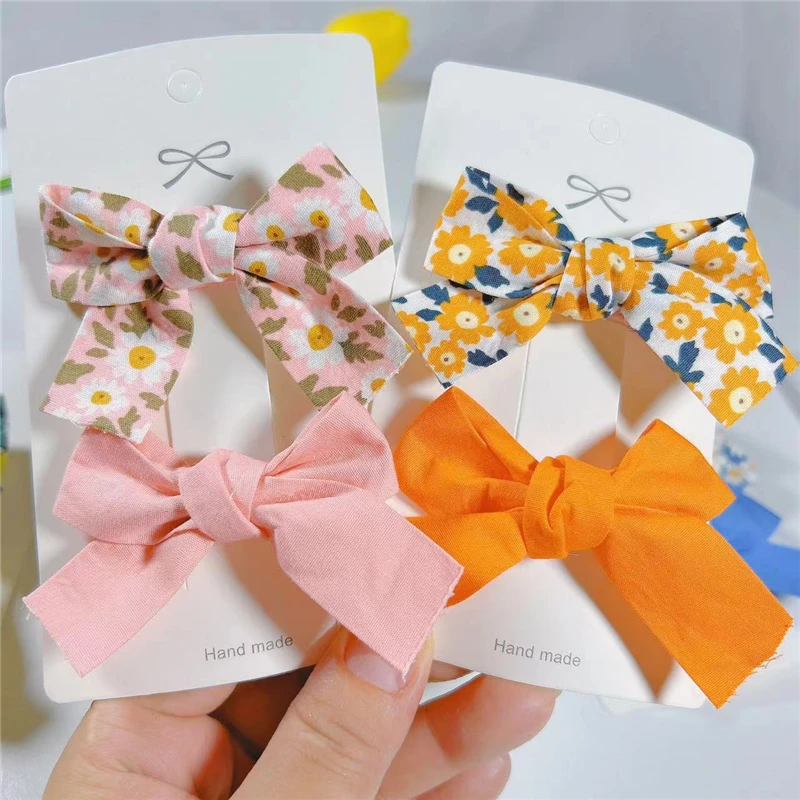 

6Pair/Lot Flower Bow Hair Clips For Girls Kids Hairclip Children Hairpin Barrettes Baby Hair Accessories
