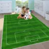 Green Soccer Field Carpet for Children's Room Game Large Area Rug Luxury Home Decor Non-Slip Children's Playmat Play Home Decor 4