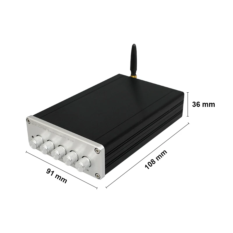 Dp1 2.1 Mini Amplificatore Di Potenza Hifi Di Classe D Di Vendita Caldo E Bt 5.0 Potenza Di Uscita Massima 50W * 2 Amplificatore Di Potenza Digitale