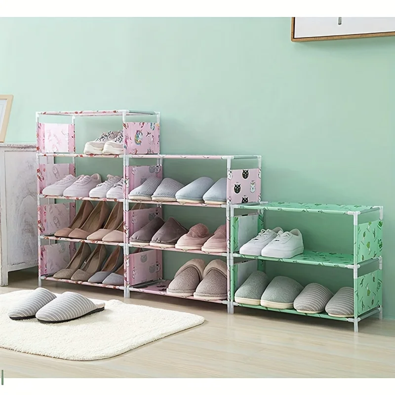 1 Multi-layer Shoe Rack Multi-layer Dust-Proof Shoe Rack Storage and Organization Easy to Assemble Space Saving Design
