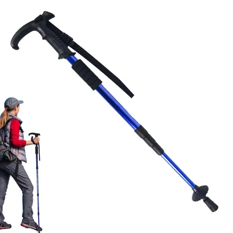 

Aluminum Trekking Poles Telescopic Adjustable Trekking Sticks Walking Stick With Multi-Function Scale For Backpacking Climbing