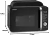 Countertop AMW-60 3-in-1 Microwave Airfryer Oven, Black，Microwave Functions: Preset Microwave Options, 11 Power Levels (0-10) 6