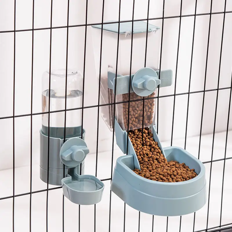 water dish for dog crate Small Dog Food Bowls Dog Feeder Cage Cat Feeder  Puppy
