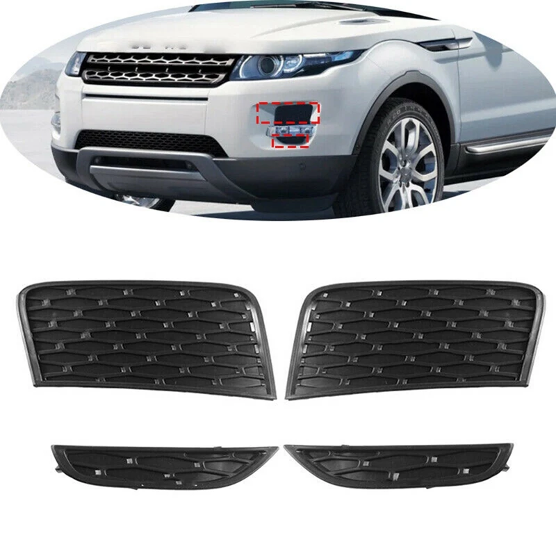 

1 Pair Front Fog Driving Light Grille Bezel Cover for Range Rover Evoque 2012-2015