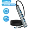 Lemorele 120cm 4Ports USB HUB OTG USB A 3.0 Adapter Multi Splitter Adapter Laptop Accessories For Xiaomi Lenovo Macbook Pro 1