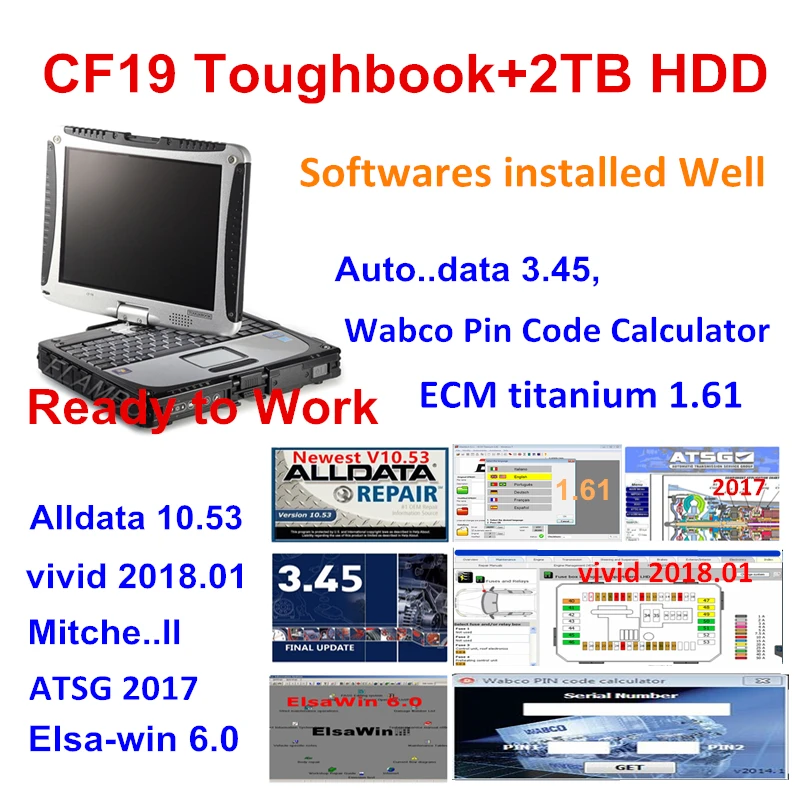 

2022 Hot ! CF19 CF-19 Toughbook 4GB RAM+2TB HDD alldata 10.53,mitc..ll,vivid 2018,E T K 8.3,Auto--data,elsawin installed well