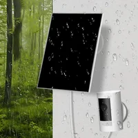 Panneau solaire 10W 6V Cellules solaires extérieures 360 °   Caméra murale réglable panneau solaire Micro USB + type-c pour Ring Eufy Blink Arlo 2