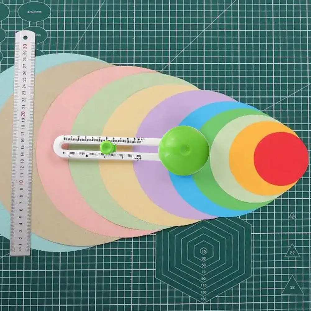 

Round Cutting Knife Round Cutting Knife Patchwork Compass Circle Scrapbooking DIY Paper Card Cutters
