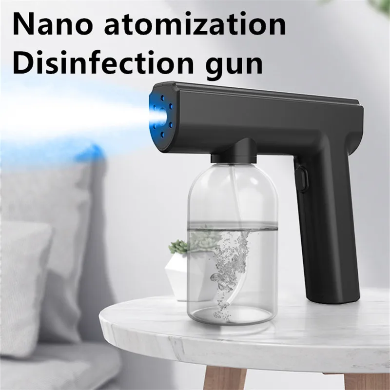 300ml Hand-held Atomizer Sprayer Gun Nano Mist Sprayer Santitizer Machine Wireless Electric Fogger For Office Home Disinfection