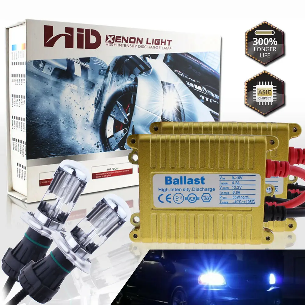 55W Glofe H4 Bi-Xenon Hid Head светильник Kit лампы 30000K Hb2 9003 Deep Blue | Автомобили и мотоциклы