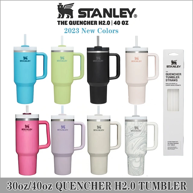 Stanley 40oz Tumbler with Handle Straw Lid Stainless Steel Vacuum Insulated  Travel Mug Double Wall Thermal Iced Coffee Cup - AliExpress