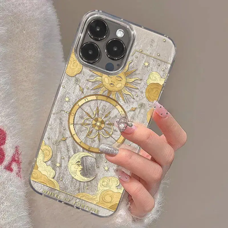 Punk Cool Angel Sun Feather Texture Phone Case