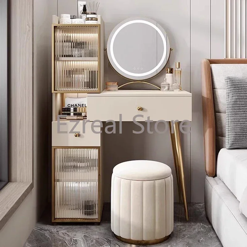 빈티지 나이트 스탠드 화장대, 북유럽 가구 책상, 블랙 메이크업 테이블, 여성용 옷장 캐비닛 의자 