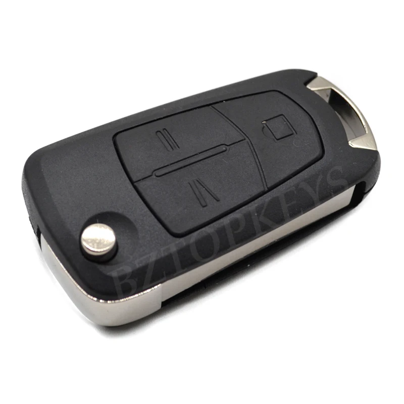BZTOPKEYS Folding key fob case cover for Opel Vauxhall Vectra C Zafira Astra J Corsa D Insignia remote car key shell