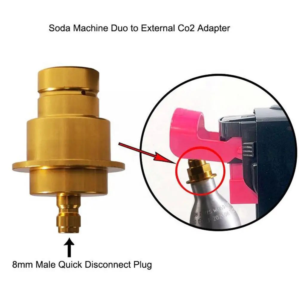 CO2 Quick Adapter For Soda Stream Terra Water Maker 8mm CO2 Tank Adapter X9X2