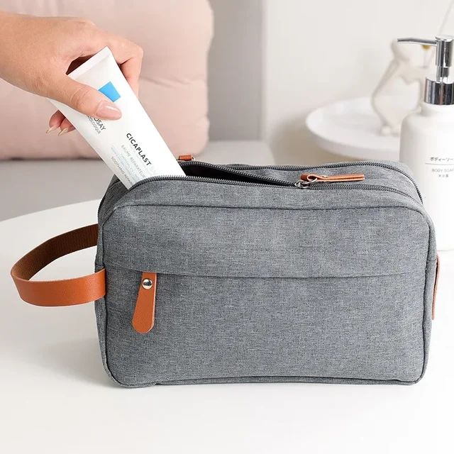 55540-bfa073.jpg Man High Quality Make Up Bag Oxford Canvas Travel Toiletry Bag Organizer Waterproof Women Wash Pouch Handbag Cosmetic Case