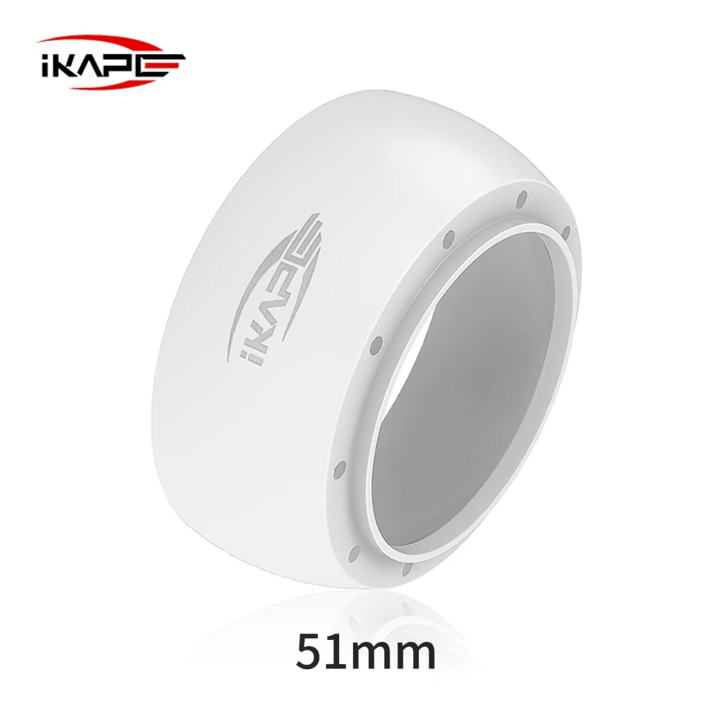 IKAPE Magnetic Espresso Distributing Funnel 51/54/58mm, Strong Magnetism, Fits All Filter Holders, White/Black/Silver