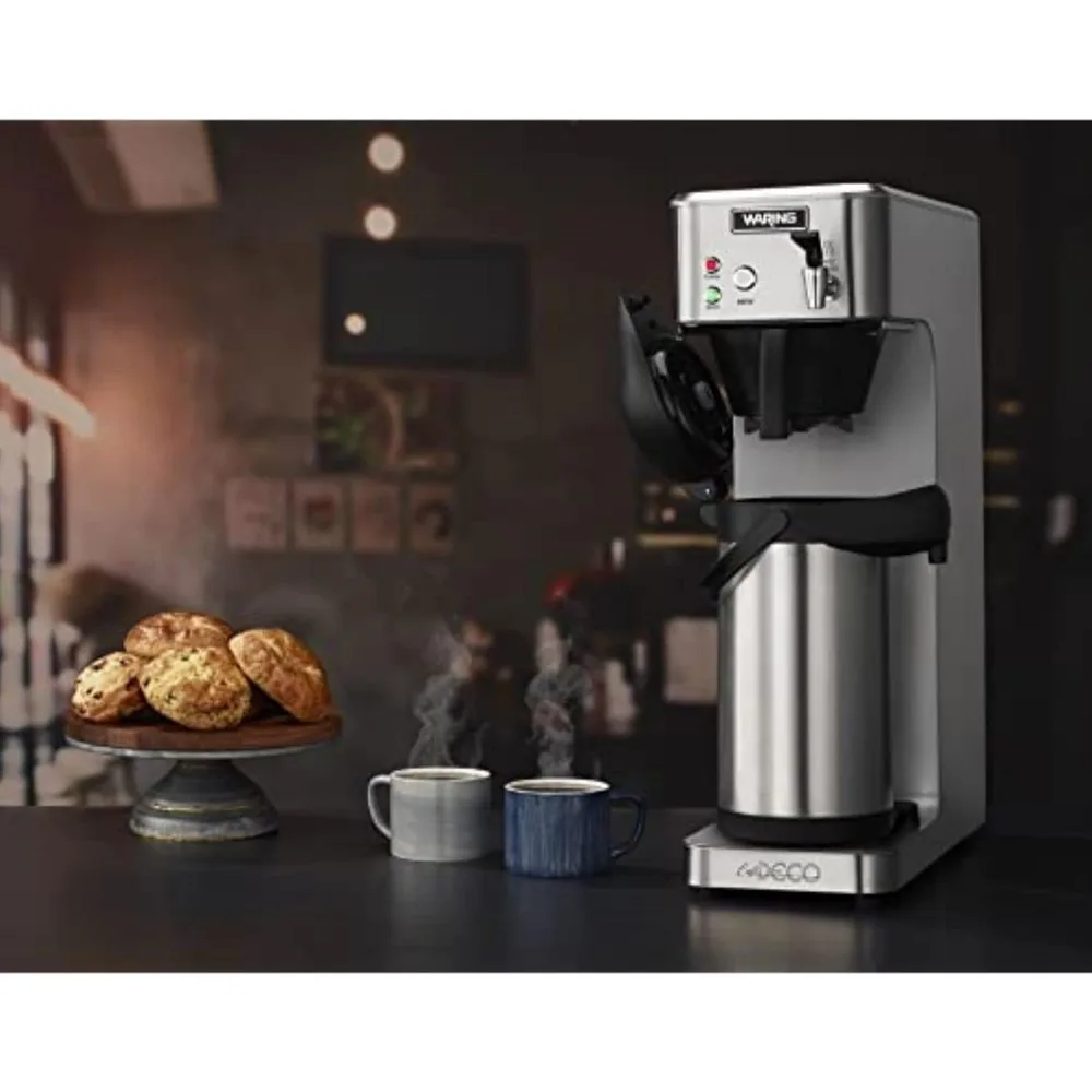 

WCM70PAP Café Deco Automatic Airpot Coffee Brewer, Stainless Steel Construction, Hot water faucet, Plumbed,