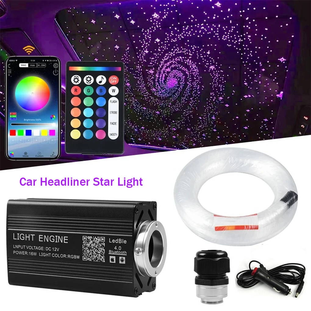 

500Pcs Fiber Optic Headliner Kit Car Star Ceiling Light Fiber Optic Light Led Star Roof Interior Atmosphere Light Car Home Decor