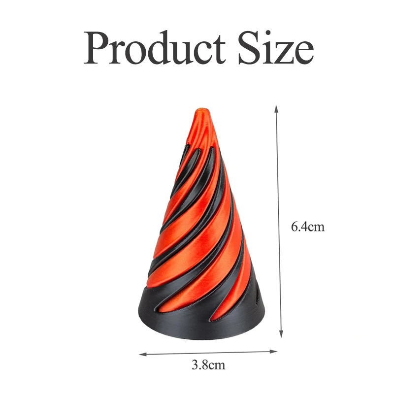 Impossible Pyramid Passthrough Sculpture Helix Screw Fidget 3D Toy Spiral Cone Decompression Anxiety Relief Kid Adult Toy Gift