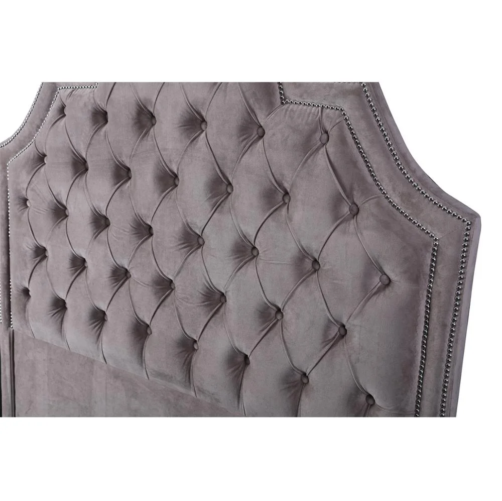 Durable and Nice Crystal Button Hotel Bed Headboard