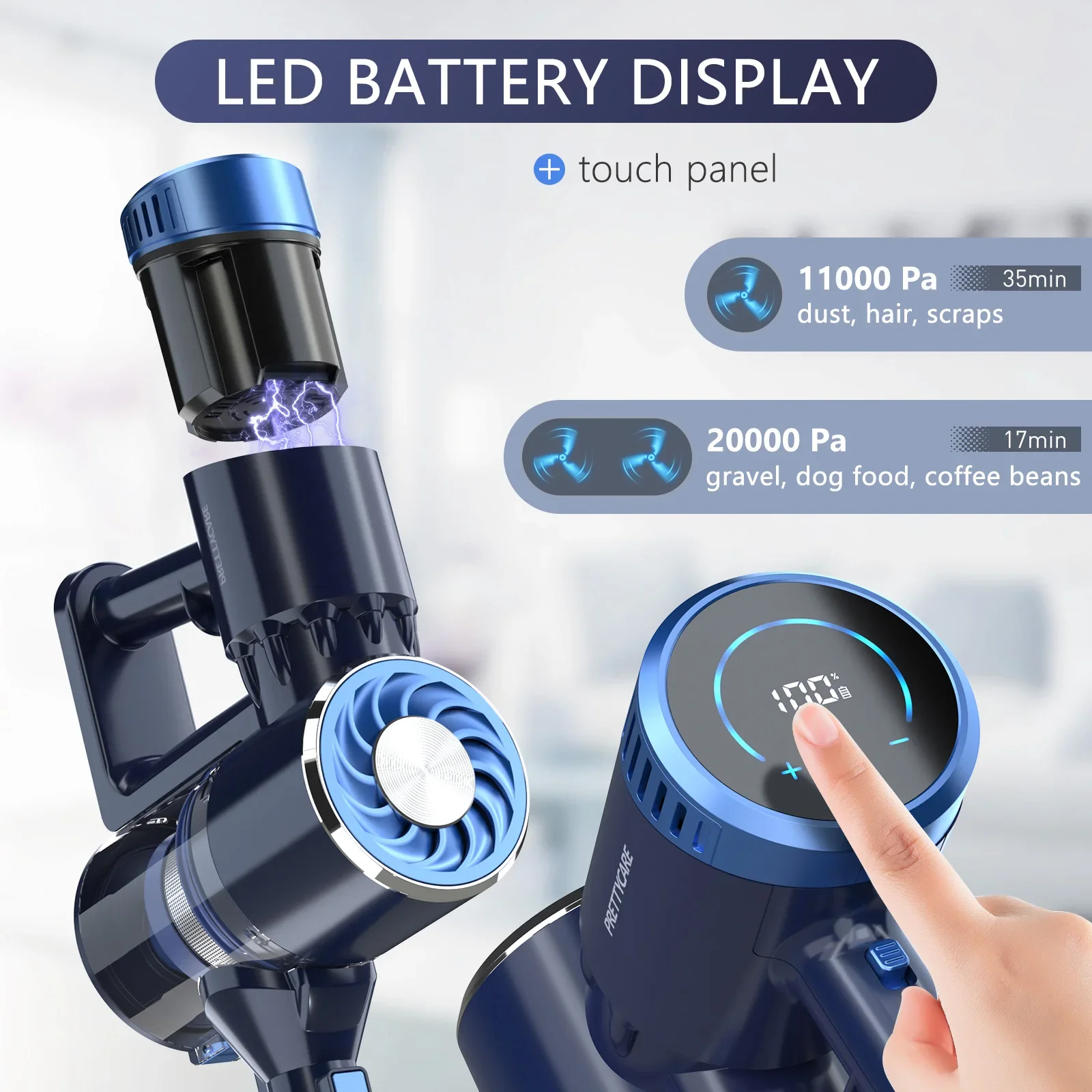 LANJI PRETTYCARE P3 Amazon ホットスタイル コードレス電動フロア