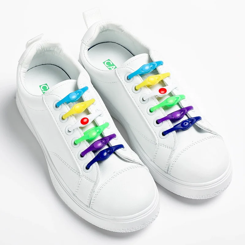 Silicone Shoelace Sneakers Laces Waterproof Elastic No Tie Lazy Shoe Accessories shoe laces shoelaces without ties elastic shoelaces elastic shoe laces shoe accessories