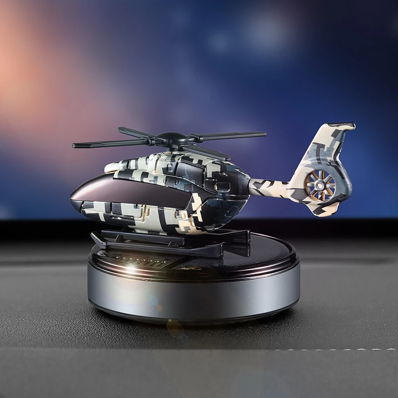 Air Freshener Car Solar Powered Rotation Helicopter Airplane Air Freshener Solar Helicopter Interior Perfume Trim Diffuser Rotary Aromatherapy air freshener