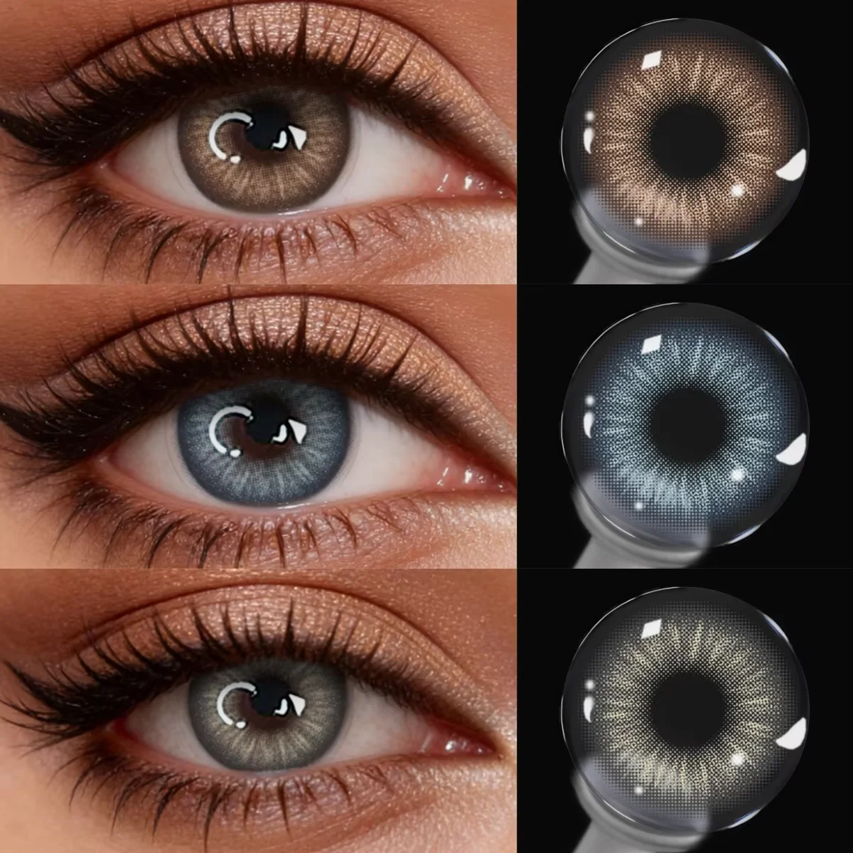 Lalens Trendy Beauty Lenses - Natural Colored Contacts for Daily Wear & Casual Elegance
