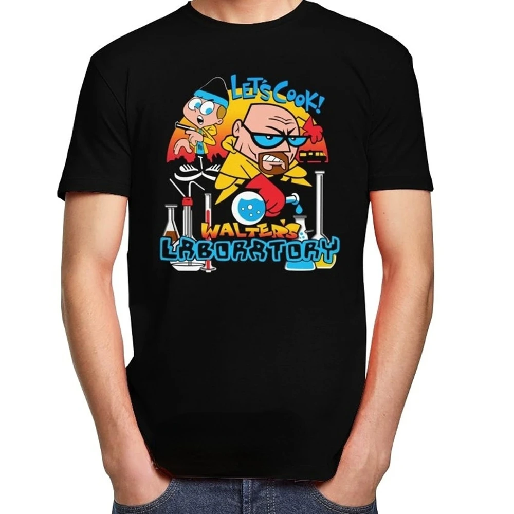 

Кавайная версия мужские футболки с героем из сериала «во все тяжкие», Мужская мультяшная футболка, ТВ-шоу, Уолтер Уайт, кулинарный мем, рубашка в стиле Харадзюку, подарок