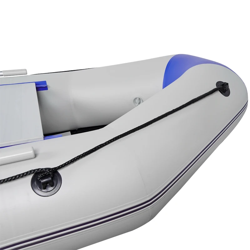 9.3FT 2 Person Inflatable Boat with Aluminum Oars, PVC Portable Inflatable Raft Boat,Inflatable Sport Tender Dinghy Boat